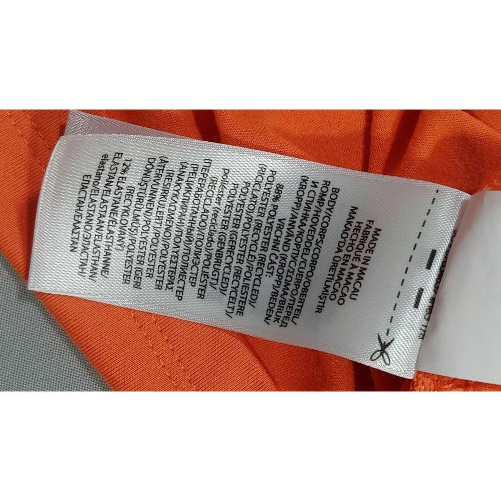 RLX Ralph Lauren Mens Orange 1/4 Zip Performance Golf Pullover Active Fit Size S